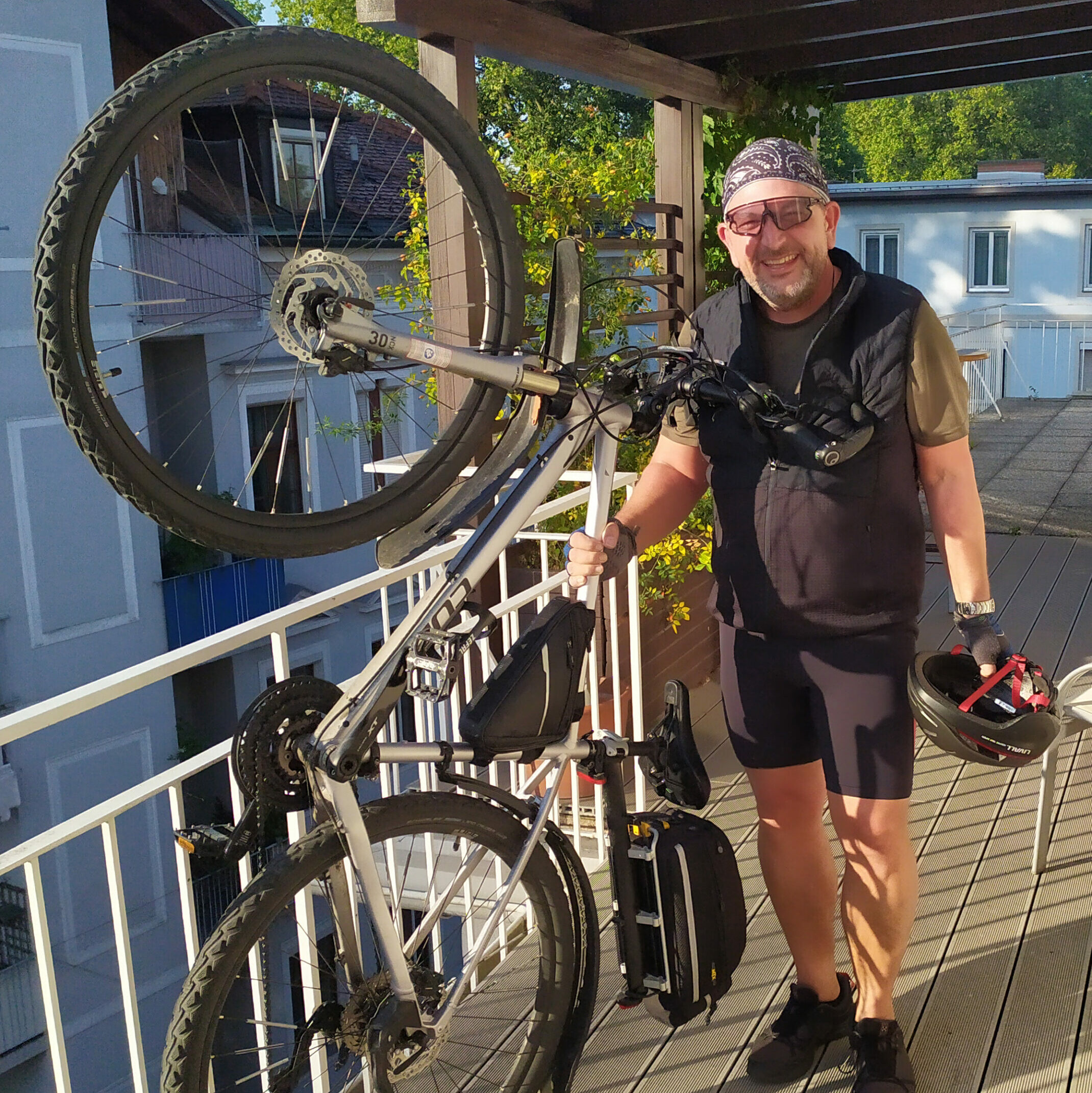 David Boisits, Softwareentwickler aus Graz, fährt jeden Tag mit dem Fahrrad zur Arbeit.